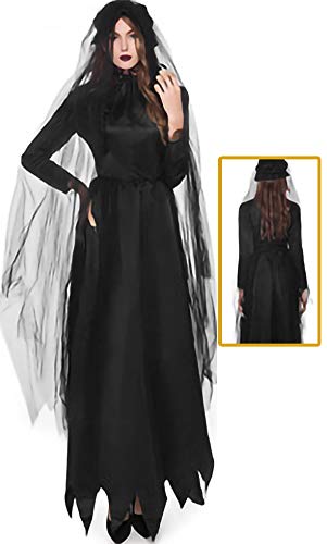 zhacos VZhaP Halloween Kostüm For Gothic Vampire Witch Dress black 019 zhacos VZhaP Halloween Kostüm For Gothic Vampire Witch Dress black 019 von zhacos
