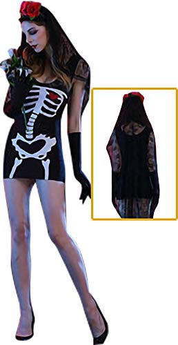 zhacos VZhaP Halloween Kostüm For Gothic Vampire Witch Dress black 021 zhacos VZhaP Halloween Kostüm For Gothic Vampire Witch Dress black 021 von zhacos