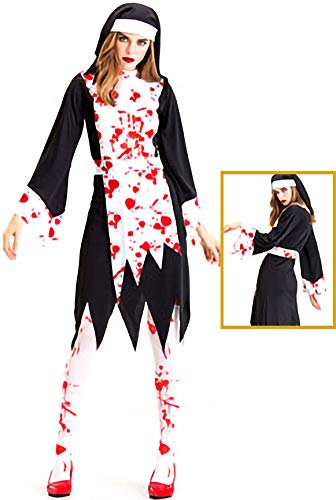 zhacos VZhaP Halloween Kostüm For Gothic Vampire Witch Dress black red white zhacos VZhaP Halloween Kostüm For Gothic Vampire Witch Dress black red white von zhacos