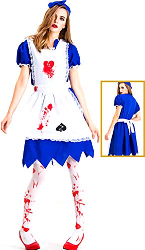 zhacos VZhaP Halloween Kostüm For Gothic Vampire Witch Dress blue white zhacos VZhaP Halloween Kostüm For Gothic Vampire Witch Dress blue white von zhacos