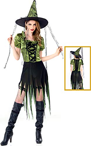 zhacos VZhaP Halloween Kostüm For Gothic Vampire Witch Dress green 002 zhacos VZhaP Halloween Kostüm For Gothic Vampire Witch Dress green 002 von zhacos
