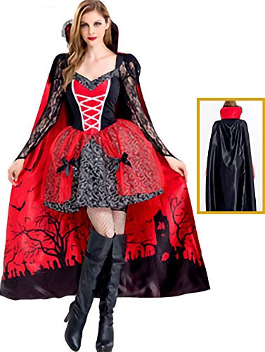 zhacos VZhaP Halloween Kostüm For Gothic Vampire Witch Dress red 003 zhacos VZhaP Halloween Kostüm For Gothic Vampire Witch Dress red 003 von zhacos