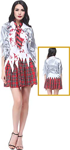 zhacos VZhaP Halloween Kostüm For Gothic Vampire Witch Dress red gray white zhacos VZhaP Halloween Kostüm For Gothic Vampire Witch Dress red gray white von zhacos
