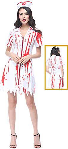 zhacos VZhaP Halloween Kostüm For Gothic Vampire Witch Dress red white zhacos VZhaP Halloween Kostüm For Gothic Vampire Witch Dress red white von zhacos