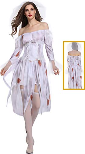zhacos VZhaP Halloween Kostüm For Gothic Vampire Witch Dress white 002 zhacos VZhaP Halloween Kostüm For Gothic Vampire Witch Dress white 002 von zhacos