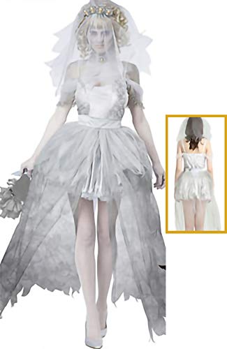 zhacos VZhaP Halloween Kostüm For Gothic Vampire Witch Dress white 003 zhacos VZhaP Halloween Kostüm For Gothic Vampire Witch Dress white 003 von zhacos
