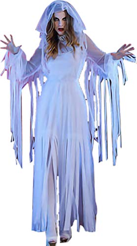 zhacos VZhaP Halloween Kostüm For Gothic Vampire Witch Dress white 004 zhacos VZhaP Halloween Kostüm For Gothic Vampire Witch Dress white 004 von zhacos