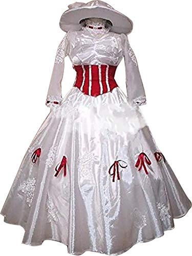 zhacos bZhau Cosplay Kostüm for Mary Poppins Katie Nanna white zhacos bZhau Cosplay Kostüm for Mary Poppins Katie Nanna white von zhacos