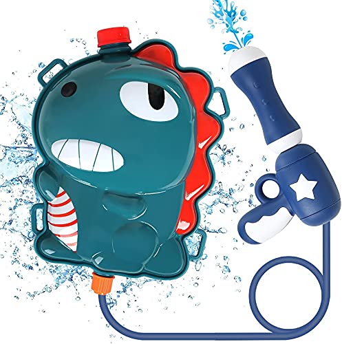 Rucksack Wasserpistole, Wasserpistole für Kinder, Kinder Wasserpistole Spielzeug mit 2000ml Wassertank, Wasserspielzeug für Sommer Strand Pool Spielzeug (grün) von zhangxin