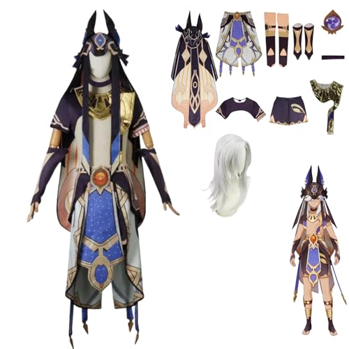 zhengzhouyuetu Cyno Cosplay Kostüme Genshin Impact Charakter Fancy Dress Up Erwachsene Uniform Outfits Volles Set Halloween Karneval Party zhengzhouyuetu Cyno Cosplay Kostüme Genshin Impact Charakter Fancy Dress Up Erwachsene Uniform Outfits Volles Set Halloween Karneval Party von zhengzhouyuetu