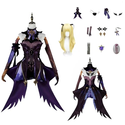 zhengzhouyuetu Fischl Cosplay Kostüme Genshin Impact Charakter Fancy Dress Up Erwachsene Uniform Outfits Volles Set Halloween Karneval Party zhengzhouyuetu Fischl Cosplay Kostüme Genshin Impact Charakter Fancy Dress Up Erwachsene Uniform Outfits Volles Set Halloween Karneval Party von zhengzhouyuetu