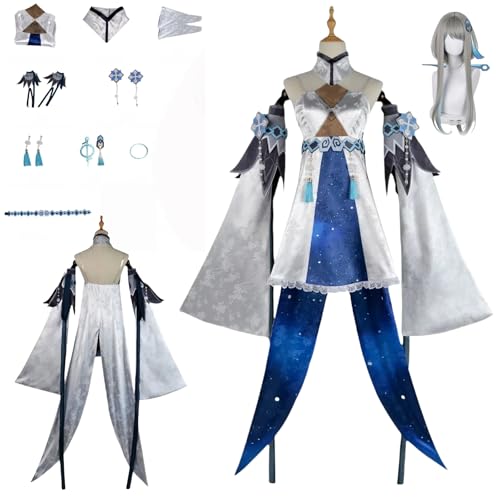 zhengzhouyuetu Guizhong Cosplay Kostüme Genshin Impact Charakter Fancy Dress Up Erwachsene Uniform Outfits Volles Set Halloween Karneval Party von zhengzhouyuetu