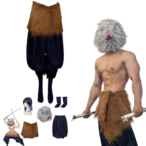 zhengzhouyuetu Hashibira Inosuke Cosplay Kostüme Demon Slayer Charakter Fancy Dress Up Erwachsene Uniform Outfits Volles Set Halloween Karneval Party zhengzhouyuetu Hashibira Inosuke Cosplay Kostüme Demon Slayer Charakter Fancy Dress Up Erwachsene Uniform Outfits Volles Set Halloween Karneval Party von zhengzhouyuetu