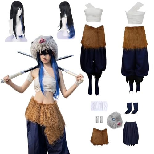 zhengzhouyuetu Hashibira Inosuke Cosplay Kostüme Demon Slayer Charakter Fancy Dress Up Erwachsene Uniform Outfits Volles Set Halloween Karneval Party zhengzhouyuetu Hashibira Inosuke Cosplay Kostüme Demon Slayer Charakter Fancy Dress Up Erwachsene Uniform Outfits Volles Set Halloween Karneval Party von zhengzhouyuetu