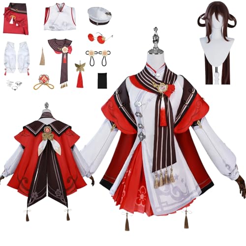 zhengzhouyuetu Hu Tao Cosplay Kostüme Genshin Impact Charakter Fancy Dress Up Erwachsene Uniform Outfits Volles Set Halloween Karneval Party zhengzhouyuetu Hu Tao Cosplay Kostüme Genshin Impact Charakter Fancy Dress Up Erwachsene Uniform Outfits Volles Set Halloween Karneval Party von zhengzhouyuetu