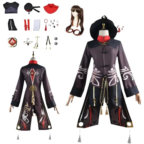 zhengzhouyuetu Hu Tao Cosplay Kostüme Genshin Impact Charakter Fancy Dress Up Erwachsene Uniform Outfits Volles Set Halloween Karneval Party zhengzhouyuetu Hu Tao Cosplay Kostüme Genshin Impact Charakter Fancy Dress Up Erwachsene Uniform Outfits Volles Set Halloween Karneval Party von zhengzhouyuetu