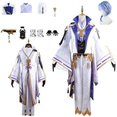 zhengzhouyuetu Kamisato Ayato Cosplay Kostüme Genshin Impact Charakter Fancy Dress Up Erwachsene Uniform Outfits Volles Set Halloween Karneval Party zhengzhouyuetu Kamisato Ayato Cosplay Kostüme Genshin Impact Charakter Fancy Dress Up Erwachsene Uniform Outfits Volles Set Halloween Karneval Party von zhengzhouyuetu