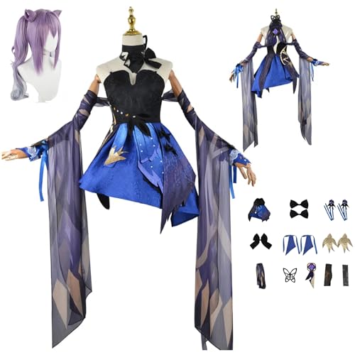 zhengzhouyuetu Keqing Cosplay Kostüme Genshin Impact Charakter Fancy Dress Up Erwachsene Uniform Outfits Volles Set Halloween Karneval Party zhengzhouyuetu Keqing Cosplay Kostüme Genshin Impact Charakter Fancy Dress Up Erwachsene Uniform Outfits Volles Set Halloween Karneval Party von zhengzhouyuetu