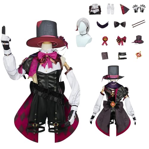 zhengzhouyuetu Lyney Cosplay Kostüme Genshin Impact Charakter Fancy Dress Up Erwachsene Uniform Outfits Volles Set Halloween Karneval Party zhengzhouyuetu Lyney Cosplay Kostüme Genshin Impact Charakter Fancy Dress Up Erwachsene Uniform Outfits Volles Set Halloween Karneval Party von zhengzhouyuetu