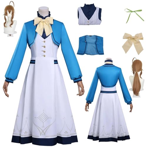 zhengzhouyuetu Moncia Cosplay Kostüme The Secret of Silent Witch Charakter Fancy Dress Up Erwachsene Uniform Outfits Volles Set Halloween Karneval Party von zhengzhouyuetu