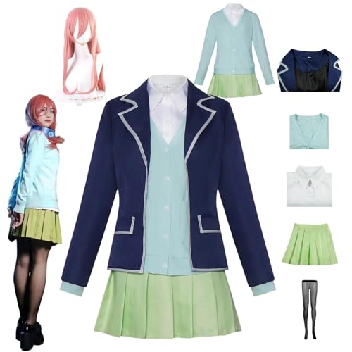zhengzhouyuetu Nakano Miku Cosplay Kostüme The Quintessential Quintuplets Charakter Fancy Dress Up Erwachsene Uniform Outfits Volles Set Halloween Karneval Party zhengzhouyuetu Nakano Miku Cosplay Kostüme The Quintessential Quintuplets Charakter Fancy Dress Up Erwachsene Uniform Outfits Volles Set Halloween Karneval Party von zhengzhouyuetu