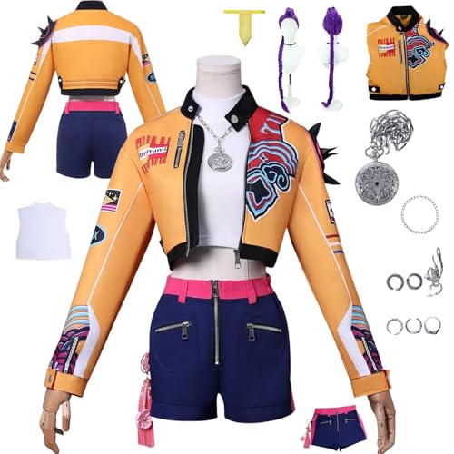 zhengzhouyuetu Rumi Cosplay Kostüme KPop Demon Hunters Charakter Fancy Dress Up Erwachsene Uniform Outfits Volles Set Halloween Karneval Party zhengzhouyuetu Rumi Cosplay Kostüme KPop Demon Hunters Charakter Fancy Dress Up Erwachsene Uniform Outfits Volles Set Halloween Karneval Party von zhengzhouyuetu