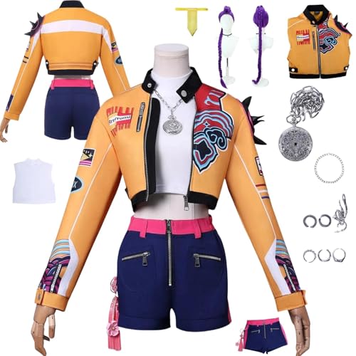 zhengzhouyuetu Rumi Cosplay Kostüme KPop Demon Hunters Charakter Fancy Dress Up Erwachsene Uniform Outfits Volles Set Halloween Karneval Party zhengzhouyuetu Rumi Cosplay Kostüme KPop Demon Hunters Charakter Fancy Dress Up Erwachsene Uniform Outfits Volles Set Halloween Karneval Party von zhengzhouyuetu