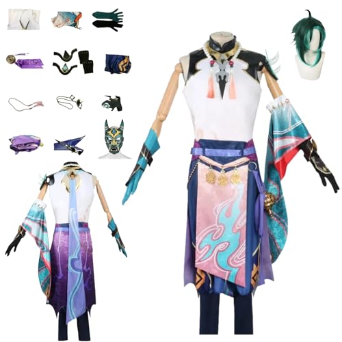 zhengzhouyuetu Xiao Cosplay Kostüme Genshin Impact Charakter Fancy Dress Up Erwachsene Uniform Outfits Volles Set Halloween Karneval Party zhengzhouyuetu Xiao Cosplay Kostüme Genshin Impact Charakter Fancy Dress Up Erwachsene Uniform Outfits Volles Set Halloween Karneval Party von zhengzhouyuetu