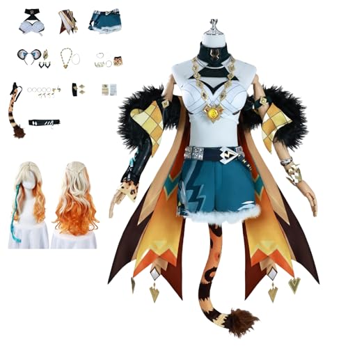 zhengzhouyuetu Xilonen Cosplay Kostüme Genshin Impact Charakter Fancy Dress Up Erwachsene Uniform Outfits Volles Set Halloween Karneval Party zhengzhouyuetu Xilonen Cosplay Kostüme Genshin Impact Charakter Fancy Dress Up Erwachsene Uniform Outfits Volles Set Halloween Karneval Party von zhengzhouyuetu