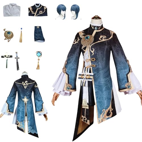 zhengzhouyuetu Xingqiu Cosplay Kostüme Genshin Impact Charakter Fancy Dress Up Erwachsene Uniform Outfits Volles Set Halloween Karneval Party zhengzhouyuetu Xingqiu Cosplay Kostüme Genshin Impact Charakter Fancy Dress Up Erwachsene Uniform Outfits Volles Set Halloween Karneval Party von zhengzhouyuetu