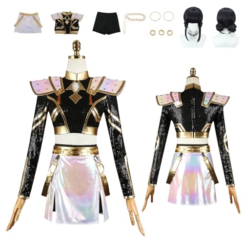 zhengzhouyuetu Zoey Cosplay Kostüme KPop Demon Hunters Charakter Fancy Dress Up Erwachsene Uniform Outfits Volles Set Halloween Karneval Party zhengzhouyuetu Zoey Cosplay Kostüme KPop Demon Hunters Charakter Fancy Dress Up Erwachsene Uniform Outfits Volles Set Halloween Karneval Party von zhengzhouyuetu