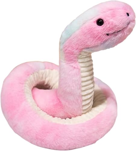 Groß Realistische Schlange Kuscheltier,Lebensechte Plüschschlange Stofftier Realistische Schlange Plüschtier,Lebensechter Schlangenspielzeug für Kinder als Party Streich Requisiten (120 cm,Bunte) von zingking