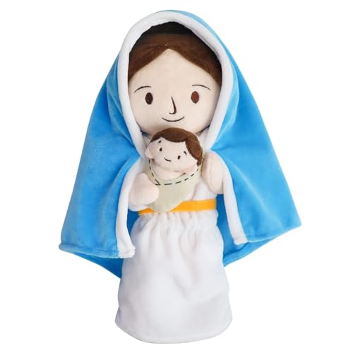 Jesus Plüschfigur Niedliches Jungfrau Maria Plüschpuppe Religiöses Spielzeug Kinder Geschenke Christliche Taufe Ostern (Jungfrau Maria) von zingking