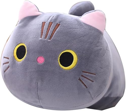 Liegend Katze Plüsch Spielzeug Niedliche Gefüllte Spielzeug Katze Plüsch Puppe Niedliche Katze Puppe Cartoon Plüsch Kissen Schlafkissen Geschenk für Kinder (35cm) von zingking