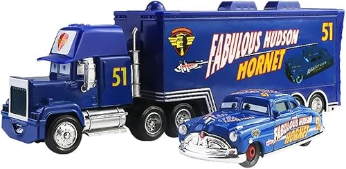 zingking Autos Spielzeug Truck und Mini Racers, Spielauto 2 Stück Set, Auto Transporter, Spielzeugautos Modell für Kinder Geburtstag/Belohnung (NO.51) von zingking