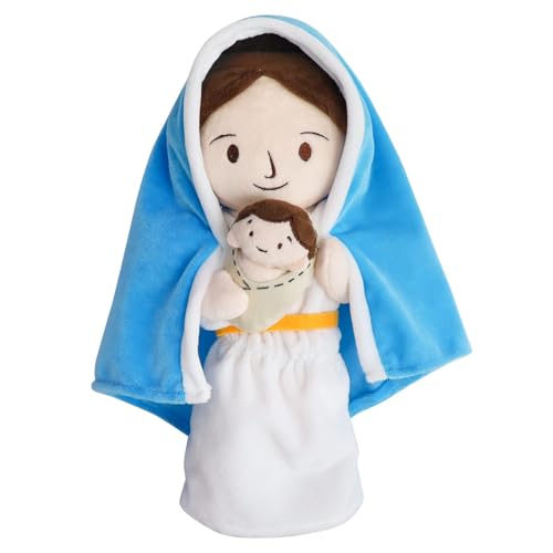 Jesus Plüschfigur Niedliches Jungfrau Maria Plüschpuppe Religiöses Spielzeug Kinder Geschenke Christliche Taufe Ostern (Jungfrau Maria) von zingking