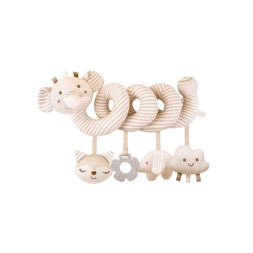 zingking Kinderwagenspielzeug, Aktivitätsspirale für Babys, Tiere, Spielzeug aus Plüsch, Spirale, zum Aufhängen, für Kinderwagen, Bett, Autositz, sensorisches Spielzeug zur Entwicklung zingking Kinderwagenspielzeug, Aktivitätsspirale für Babys, Tiere, Spielzeug aus Plüsch, Spirale, zum Aufhängen, für Kinderwagen, Bett, Autositz, sensorisches Spielzeug zur Entwicklung von zingking