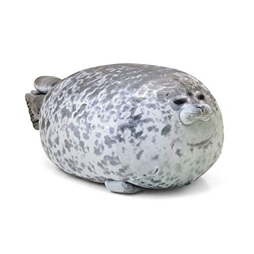zingking Meerestier Kissen Plüsch Versiegeln Kuscheltiere Chubby Seal Plüschtier Spielzeug Weiches Kissen Bequemes umarmbares gefülltes Geschenk Spielzeug für Jungen und Mädchen（60cm） von zingking