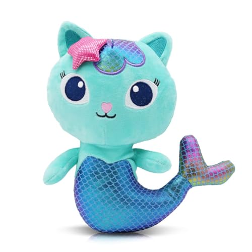 zingking Plüschtier Katze, Kuscheltier Meerjungfrau Plush 25cm, Blau Stofftier Plüsch Puppe Geschenk für Kinder zingking Plüschtier Katze, Kuscheltier Meerjungfrau Plush 25cm, Blau Stofftier Plüsch Puppe Geschenk für Kinder von zingking