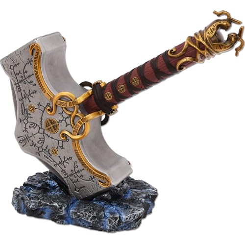 ziqing Metall-Hammerwaffe, Halloween-Cosplay-Requisiten für 1:1-Nachbildung, befestigter Sockel ziqing Metall-Hammerwaffe, Halloween-Cosplay-Requisiten für 1:1-Nachbildung, befestigter Sockel von ziqing