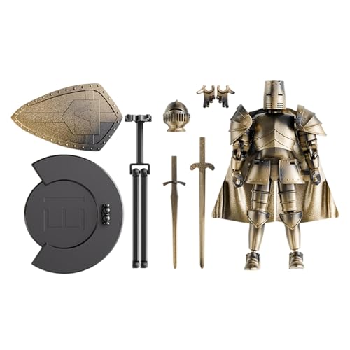 zjhukfmc Actionfigur Multi-Jointed - Mittelalter Ganzkörperroboter Modell Actionfigur - Flexible Statue Bewegliche Figur mit 360 Grad drehbarem Kopf für Esstisch von zjhukfmc