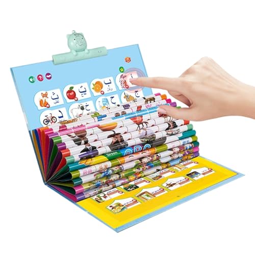 zjhukfmc Arabische Kinderbücher Sprechend - Interaktives Arabisches Buchstaben Bildbuch,Tragbares Wortlernspiel Für Zeichenanfänger Kinder Homeschooling zjhukfmc Arabische Kinderbücher Sprechend - Interaktives Arabisches Buchstaben Bildbuch,Tragbares Wortlernspiel Für Zeichenanfänger Kinder Homeschooling von zjhukfmc