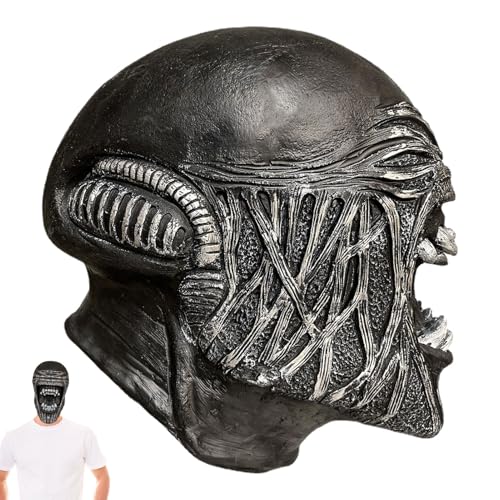 zjhukfmc Halloween Horror Gesichtsmaske | Horror Maskerade Kostüm Für Cosplay Party | Unheimliche Party Verkleidungs Requisiten Für Veranstaltungen Feiertage Feste Karneval Feiern zjhukfmc Halloween Horror Gesichtsmaske | Horror Maskerade Kostüm Für Cosplay Party | Unheimliche Party Verkleidungs Requisiten Für Veranstaltungen Feiertage Feste Karneval Feiern von zjhukfmc
