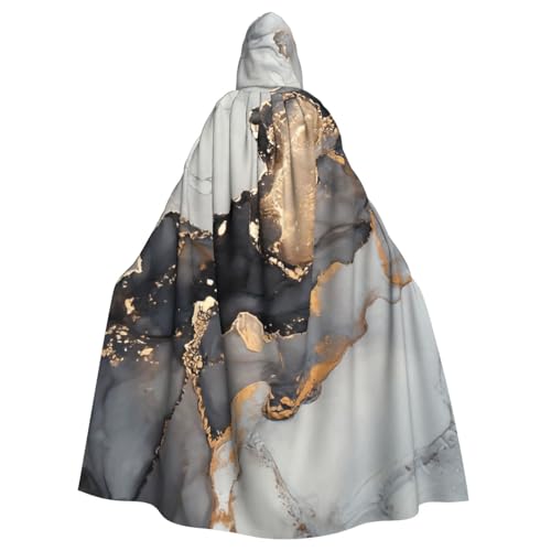 zkyfll Bunter Gouache-Druck, für Damen und Herren, Erwachsene, langer Kapuzenumhang mit Kapuze, Halloween-Cosplay-Kostüme von zkyfll