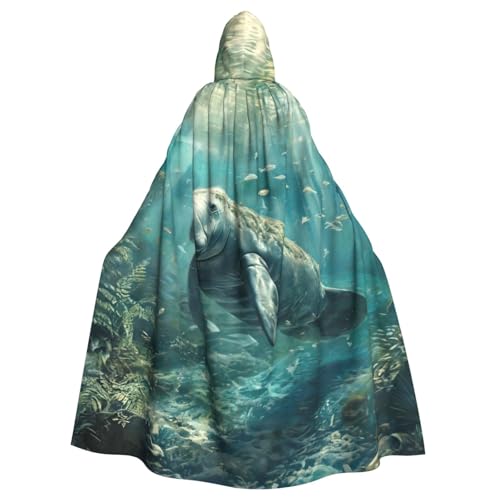 zkyfll Crazy Save Manatee Print Damen Herren Erwachsene Länge Kapuzenumhang Umhang mit Kapuze Halloween Cosplay Kostüme zkyfll Crazy Save Manatee Print Damen Herren Erwachsene Länge Kapuzenumhang Umhang mit Kapuze Halloween Cosplay Kostüme von zkyfll