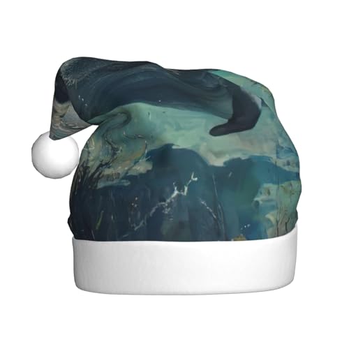 zkyfll Crazy Save Weihnachtsmann-Hut mit lustiger Plüsch-Seekuh, für Erwachsene, Weihnachtsfeier zkyfll Crazy Save Weihnachtsmann-Hut mit lustiger Plüsch-Seekuh, für Erwachsene, Weihnachtsfeier von zkyfll