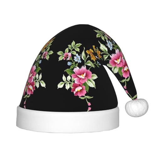 zkyfll Handbemalter Blumendruck, Weihnachtsmannmütze, kleine Größe, Weihnachtsgeschenke, Plüsch, lustige Weihnachtsmütze, Party zkyfll Handbemalter Blumendruck, Weihnachtsmannmütze, kleine Größe, Weihnachtsgeschenke, Plüsch, lustige Weihnachtsmütze, Party von zkyfll