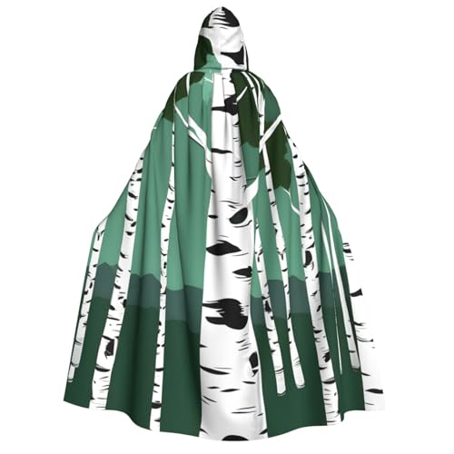 zkyfll Kapuzenumhang mit Birkenbäumen, groß, für Damen und Herren, Erwachsenenlänge, mit Kapuze, Halloween-Cosplay-Kostüme zkyfll Kapuzenumhang mit Birkenbäumen, groß, für Damen und Herren, Erwachsenenlänge, mit Kapuze, Halloween-Cosplay-Kostüme von zkyfll