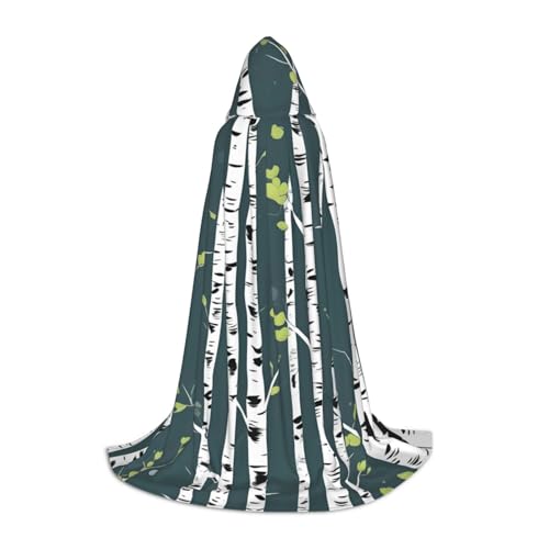 zkyfll Kapuzenumhang mit Birkenbaum-Druck, klein, Halloween-Kostüm, Halloween, Cosplay, Hexe, Umhang zkyfll Kapuzenumhang mit Birkenbaum-Druck, klein, Halloween-Kostüm, Halloween, Cosplay, Hexe, Umhang von zkyfll
