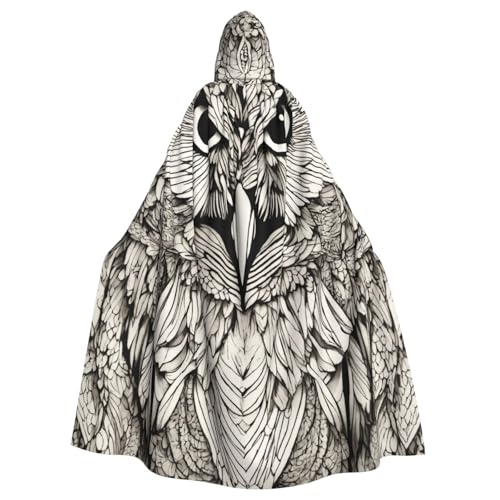 zkyfll Kapuzenumhang mit Eulen-Motiv, für Damen und Herren, Erwachsene, mit Kapuze, Halloween, Cosplay-Kostüme zkyfll Kapuzenumhang mit Eulen-Motiv, für Damen und Herren, Erwachsene, mit Kapuze, Halloween, Cosplay-Kostüme von zkyfll